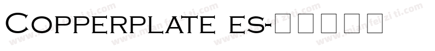 Copperplate es字体转换